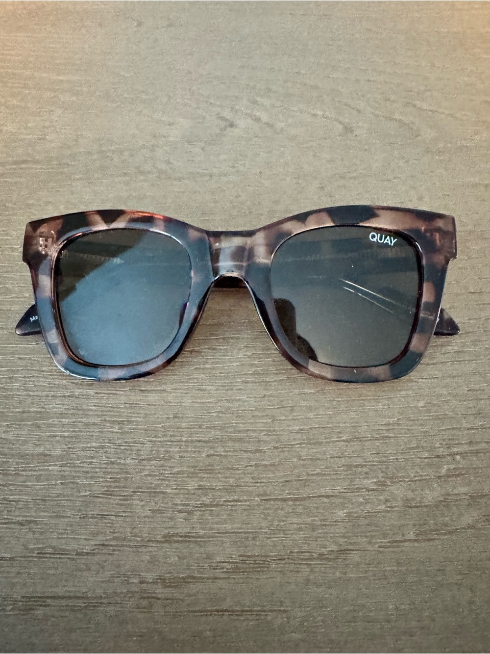 Quay Australia Kids Tortoiseshell Square Frame Sunglasses - Dark Brown